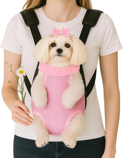 Dog Backpack Carrier, Thick Straps & Cushion, Pet Sling Front Backpacks by Unknown