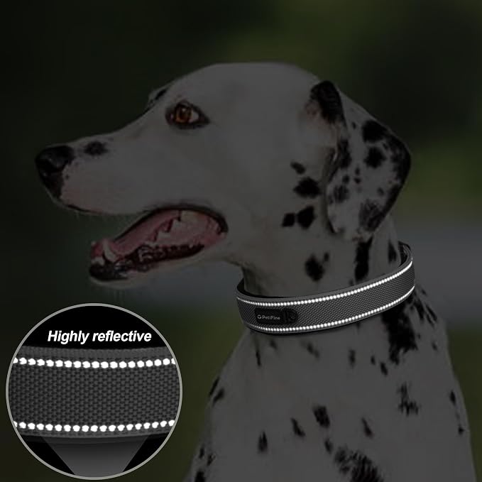 PetiFine Dog Collars for Medium Dogs, Neoprene Padded and Adjustable, - Image 4