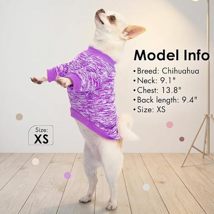 1 Pc Dog Sweaters for Small Dogs Girl Boy Winter Fleece Clothes Warm Soft Dog - Image 3