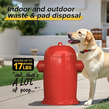Red Rocket Pets Dog Poop Trash Can Medium Doggy Twist'R Pack, 12x Refills Bags - Image 2