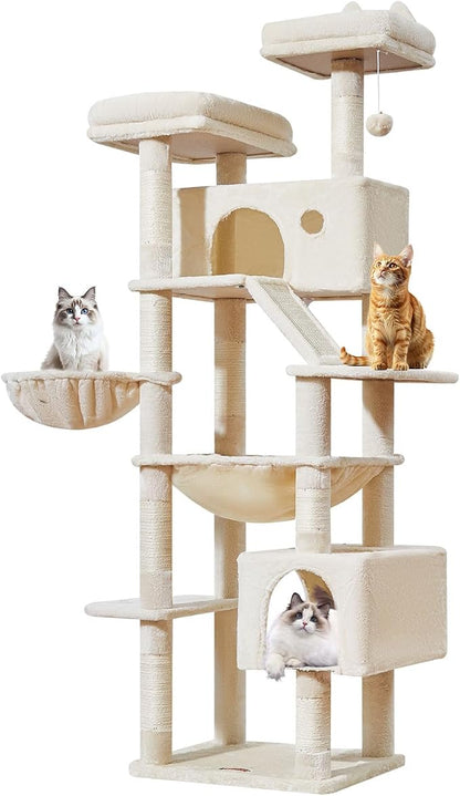 Taoqimiao Cat Tree 71-Inch, Cat Tower - Image 9