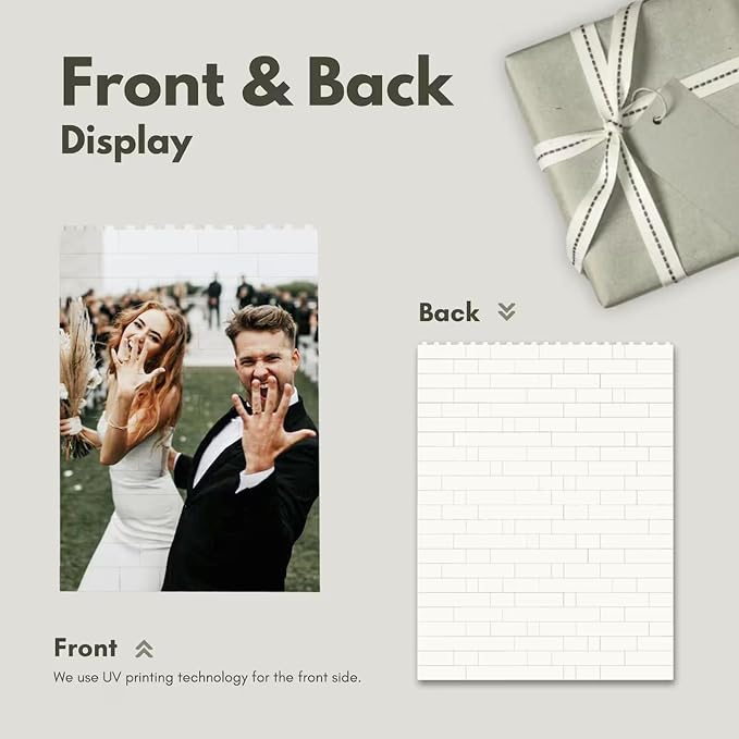 NAZENTI Custom Daddy and Me Brick Photo Block gifts - Image 7