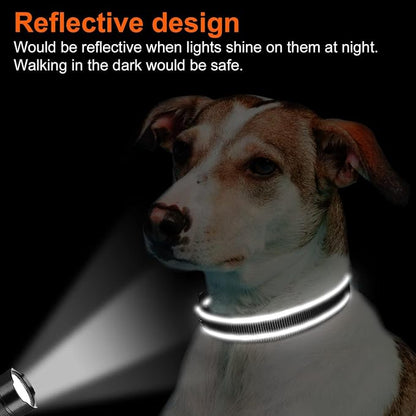 Joytale Reflective Dog Collar, Soft Neoprene Padded Breathable Nylon Pet Collar - Image 5