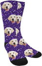 MyPupSocks Custom Personalized Photo Pet Face Socks, Cat and Dog Tracks Paws by MyPupSocks