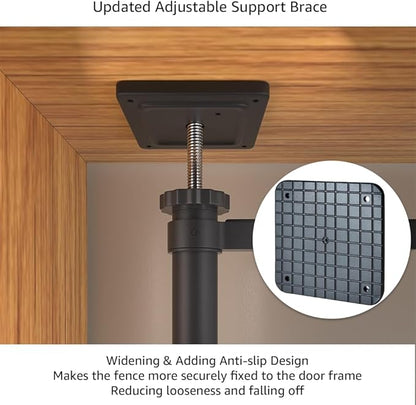 unipaws 75" High Extra Tall Cat Gate, Auto Closing and No Drilling Safety Gate - Image 3