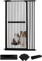 Lumizone Extra Tall Cat Gate 61.02" High Pressure Mounted Extra Wide by Lumizone