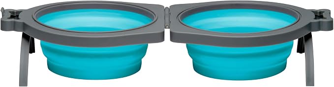 Loving Pets 73807991: Travel Double Diner Dog Bowl by Loving+Pets