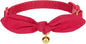 Bunny Ear Cat Collar with Bell and Bow Tie, Breakaway Cute Bowtie Kitten Collars by YUDOTE