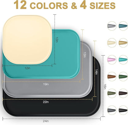 Silicone Pet Food Mat with Raised Edge - Image 2