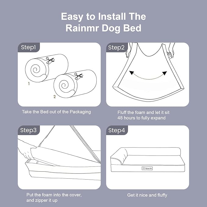 Orthopedic Dog Bed for Small and Medium Dogs, Memory Foam Pet Bed - Image 8