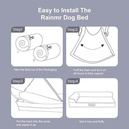 Orthopedic Dog Bed for Small and Medium Dogs, Memory Foam Pet Bed - Image 8