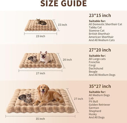 Self-Warming Cat Bed, Plush Faux Fur Pet Bed Mat - Image 9