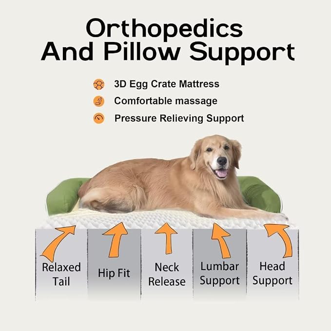 Large Dog Bed Orthopedic Washable - Image 3