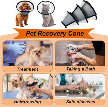 Vivifying Cat Cone, Adjustable Recovery Pet Cone, Three Sizes Lightweight - Image 6