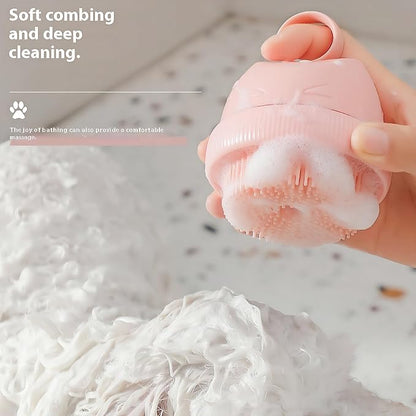 Silicone Cat Bath Brush – Pet Bathing Tool - Image 5