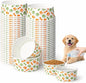 60 Pcs 42 oz/ 5.2 Cups Disposable Pet Bowls by Kirosy