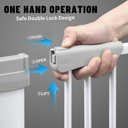 41" Tall Safety Pet Gate, Adjustable 29.92"-43.71" Wide, No Drilling Pressure - Image 5