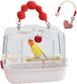 Bird Travel Cage – 12.32x9.06x9.17 inch Transparent Parrot Carry Bag | Bird by Unknown