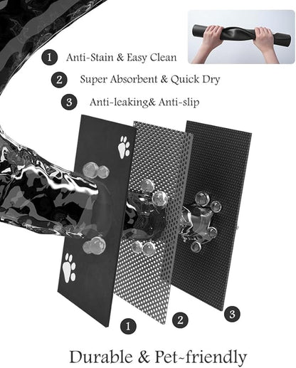 Pet Feeding Mat-Absorbent Dog Mat - Image 6