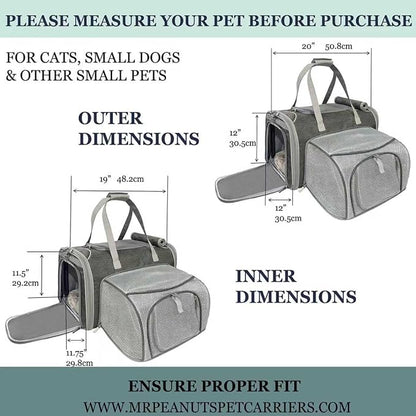 Mr. Peanut's Gold Series Big Apple XL Expandable Pet Carrier V3.0 - Image 2