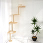 Wall-Mounted Tall Cat Tree Cat Scratching Post, Space Saving Floor to Ceiling by Unknown