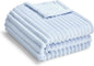 Soft Fleece Baby Blanket Ultra Cozy Blue Baby Blankets by Eonkasp