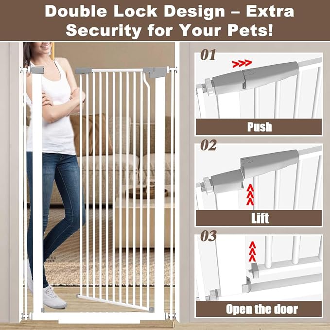 Fairy Baby 51.18" Extra Tall Baby Gates - Image 4