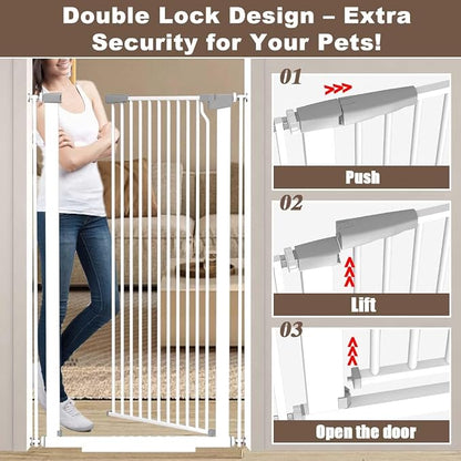 Fairy Baby 51.18" Extra Tall Baby Gates - Image 4