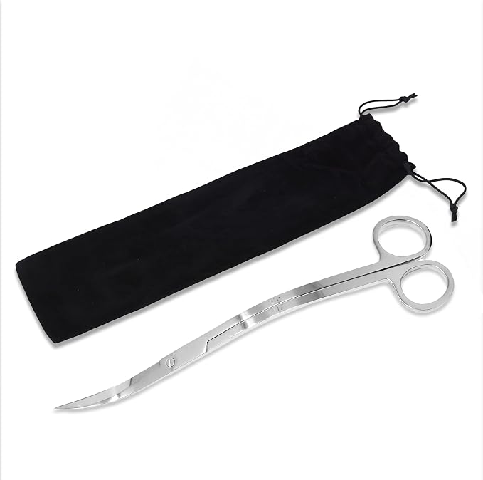 Mandala Crafts Extra Long Stainless Steel Curved Aquarium Scissors - Image 4