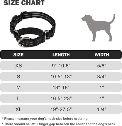 Hikiko Martingale Collar for Dogs Reflective Nylon Dog Collar - Image 5