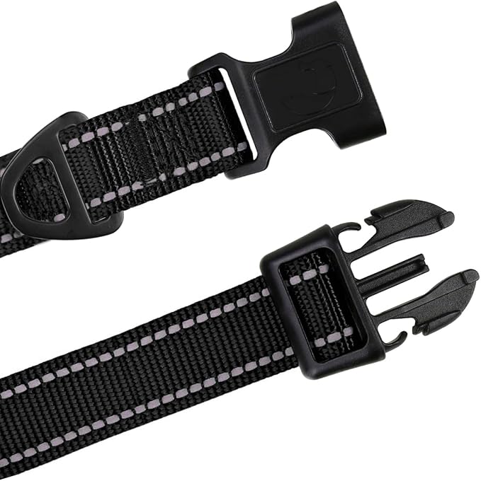TagME Dog Collars, Adjustable Reflective Nylon Pet Collar - Image 4