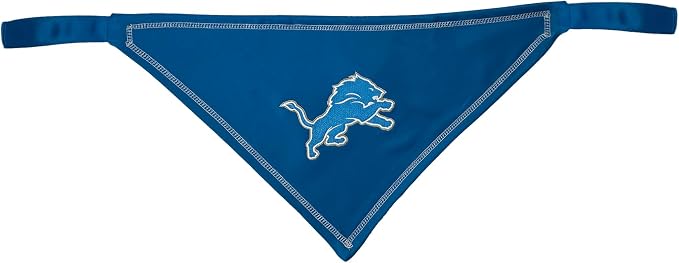 Pets First NFL Detroit Lions TIE Bandana, Large/X-Large. Dog Bandana Scarf Bib - Image 2