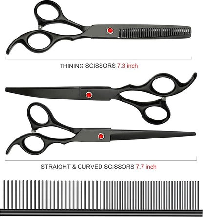 Professional Dog Grooming Scissors Set Stainless Steel Dog Grooming Kit - Image 6