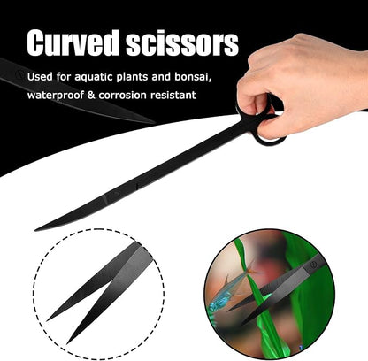 Aquarium Aquascaping Tool Stainless Steel Aquascape Tools Kit 4 in 1 Anti-Rust - Image 5