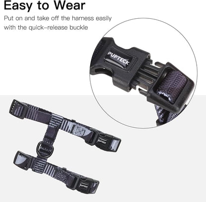 PUPTECK Adjustable Cat Harness and Leash Set Escape Proof Kitten Strap Collar - Image 3