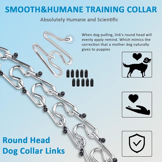 Prong Collar for Dogs, Adjustable Size Dog Training Collar Dog Pinch Collar - Image 6