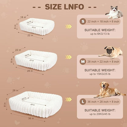 Dog Beds Large Sized Dog, Washable Self Warming Dog Cat Bed Rectangle - Image 5