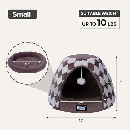 BALANCE Cat Beds for Indoor Cats, 2-in-1 Cat Bed Cave - Image 5
