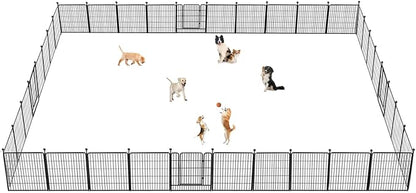 Dog Playpen 32 inch 30 Panels Indoor Outdoor Dog Pen by Jhsomdr