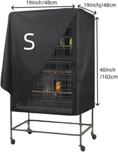Bird Cage Cover, Breathable Black Out Lightweight Washable Dust Proof Hood - Image 5
