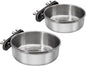 Small+Medium Bird Feeding Dish Cups, Parrot Food Bowl Cage by DVHEY