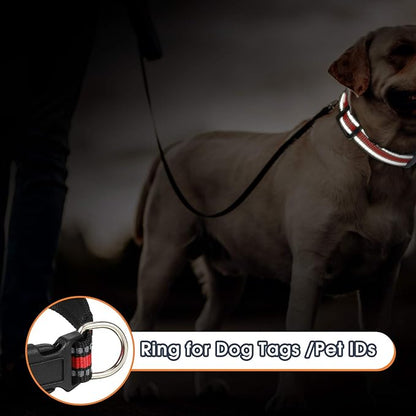 Weewooday 3 Pieces Reflective Dog Collar Nylon Adjustable Quick Release Pet - Image 6