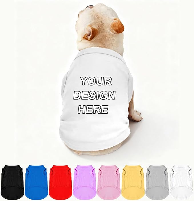 Custom Dog Shirt Pet T Shirts for Small Medium Large Dogs Customized Clothes by Plmoknijb