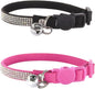 Pack of 2 Rhinestone Cat Collar Breakaway by HAMUSN