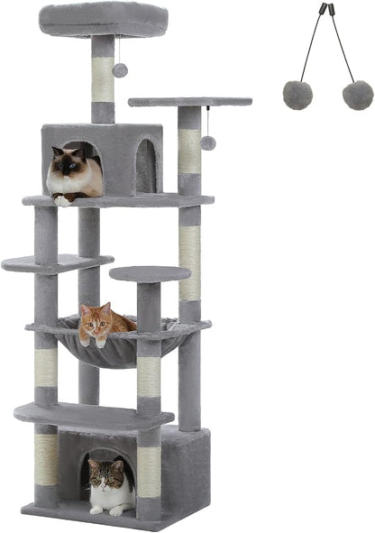 Cat Tree for Indoor Cats, 64.5" Tall Cat Tower - Image 8