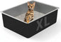 Stainless Steel Cat Litter Box by Unknown