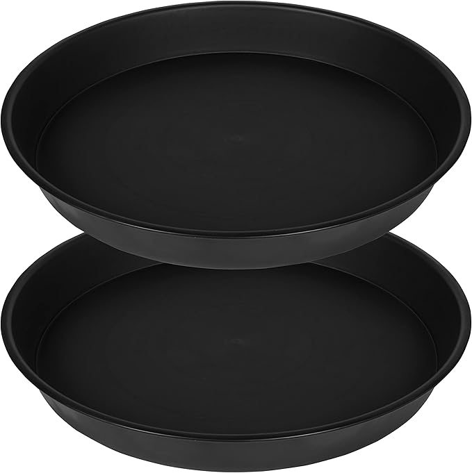 2 Pack of 20 21 inch Plant Saucer Round, Deep Plant Saucers by Bleuhome