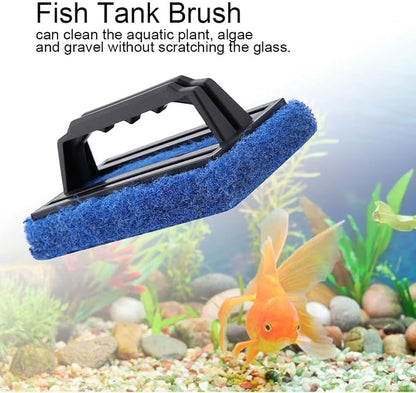 5.7inch Aquarium Scraper Plastic Brush No Dead Angles Design Glass Cleaner Tool - Image 8