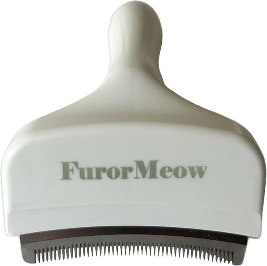 Pet Deshedding Tool with Curve Blade, Cat Grooming Brush, Tight V-shaped Teeth by Unknown