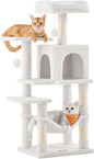 Feandrea Cat Tree, 44.1-Inch Cat Tower, Plush Multi-Level Condo by FeandreabySONGMICSHOME